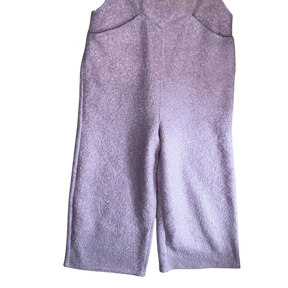 Women's Pink Fleece Jumpsuit - Picture 11 of 11